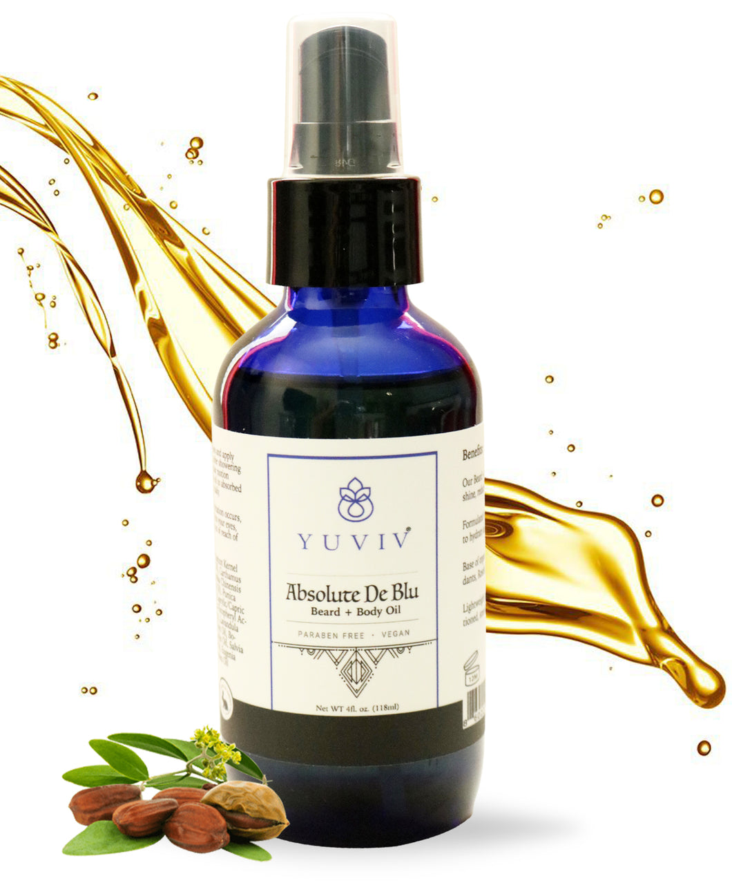 YUVIV Absolute De Blu Beard + Body Oil